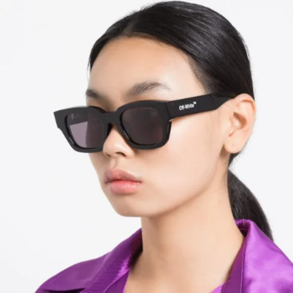 NEW OFF-WHITE UNISEX SUNGLASSES, OFF-WHITE ZURICH BLACK MARBLE EYEWEAR